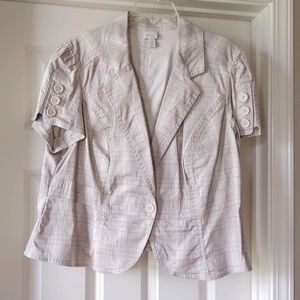 Lane Bryant/Venezia Short-Sleeve Blazer - 18/20